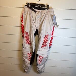 FOX racing moto pants gray youth girls size 9-10 NWT